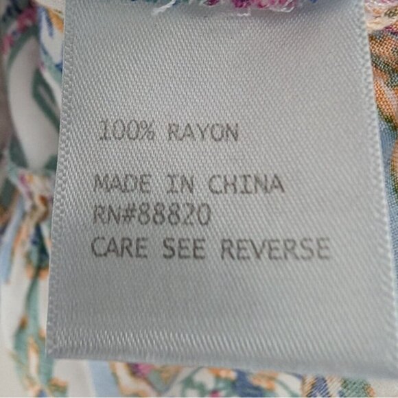 Rachel Zoe Boho Tunic Womens Size 2X White Hippie Tassel Rayon Casual Shirt - Picture 7 of 13